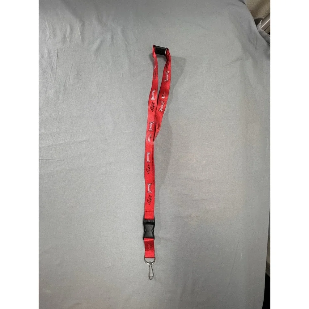 Arkansas Razorbacks Breakaway Keychain Lanyard Repeating Razorbacks Logo College